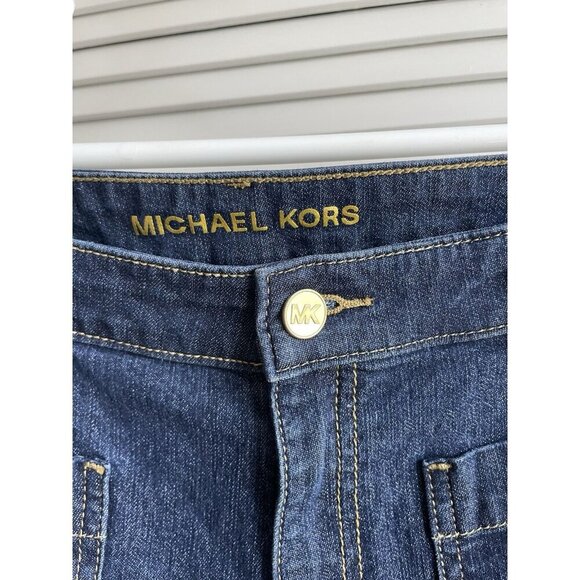 Michael Kors - Cropped Flare High Rise Seamed Jeans Women's SZ 14 - Picture 3 of 11